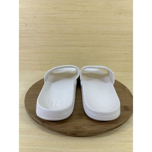 Hurley White Logo Sandal Slides Mens Size 12 - Picture 4 of 7